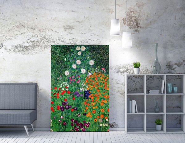 WY160 Gustav Klimt Virágoskert vászonkép, 50 x 70 cm