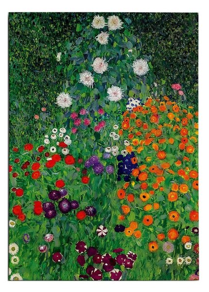 WY160 Gustav Klimt Virágoskert vászonkép, 50 x 70 cm