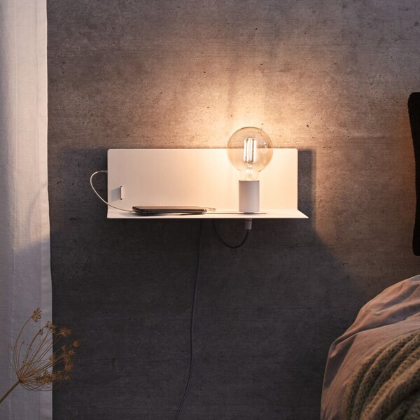 Fali Lámpa Paulmann, Devara, dimmable, Fehér, Hálószoba, Fém, Modern