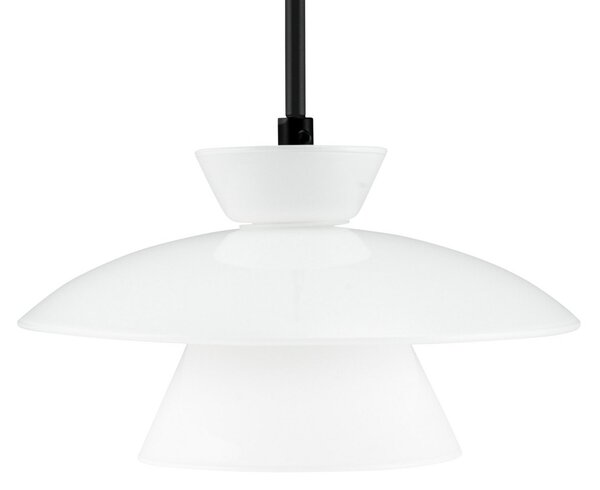 Függőlámpa Dyberg Larsen, Valby, dimmable, Fehér, Nappali, Üveg, Skandináv
