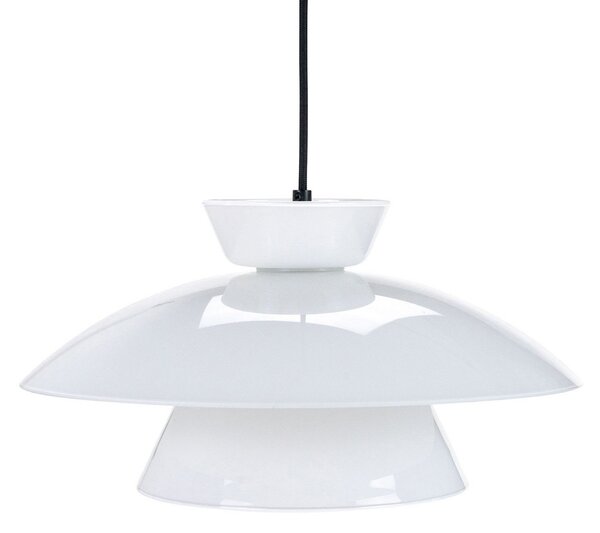 Függőlámpa Dyberg Larsen, Valby, dimmable, Fehér, Nappali, Üveg, Skandináv
