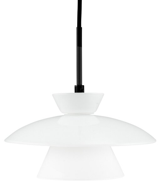 Függőlámpa Dyberg Larsen, Valby, dimmable, Fehér, Nappali, Üveg, Skandináv