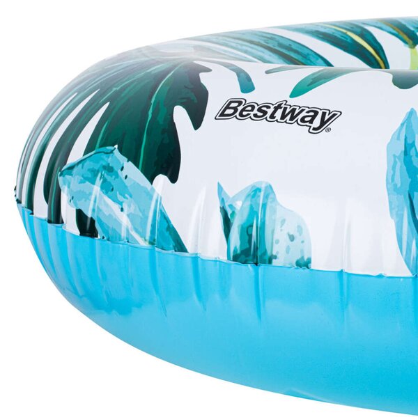 Bestway 36237 pálmalevél mintás úszógumi, 119cm Kék