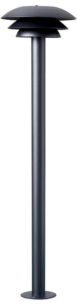 Kültéri Lámpa Dyberg Larsen, DL20 Outdoor, dimmable, Fekete, Fém, Skandináv