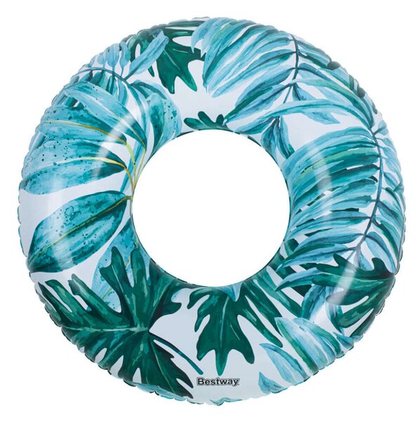 Bestway 36237 pálmalevél mintás úszógumi, 119cm Kék