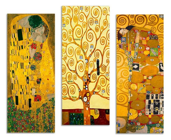 MDF0067 Gustav Klimt MDF falikép, 3 db-os szett