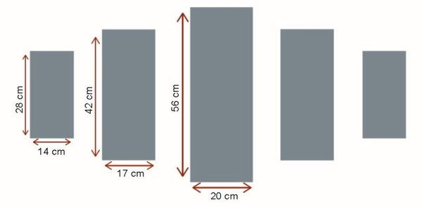 ST276 MDF falikép, 5 db-os szett