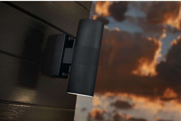 Tin Double Fali Lámpa Black - Nordlux