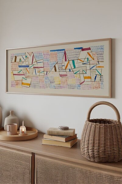 Artsmdfyty3-50120 keretezett MDF falikép, 50 x 120 cm