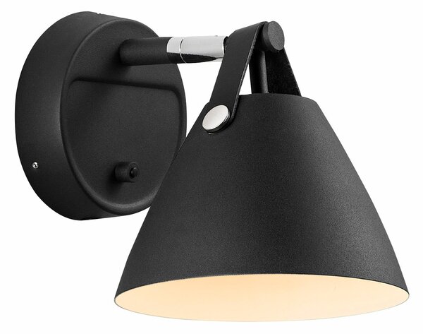 Fali Lámpa DFTP by Nordlux, Strap, Fekete, Nappali, Fém, Modern