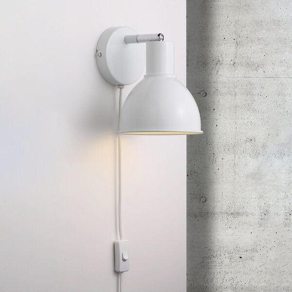 Fali Lámpa Nordlux, Pop Wall, dimmable, Fehér, Nappali, Fém, Skandináv