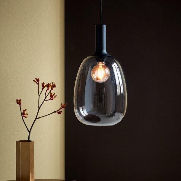 Függőlámpa Nordlux, Alton, dimmable, Fekete, Nappali, Üveg, Modern