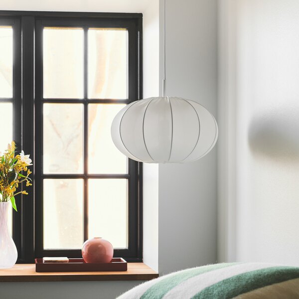 Függőlámpa Nordlux, Aeron, dimmable, Fehér, Hálószoba, Szövet / Textília