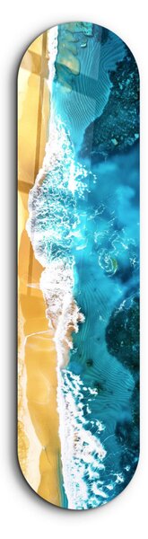 Beach edzett üvegkép, 20 x 80 cm