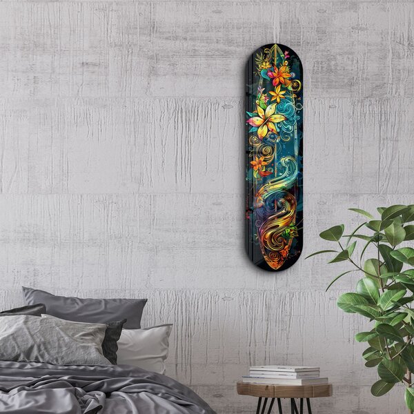 Hawaiian edzett üvegkép, 20 x 80 cm