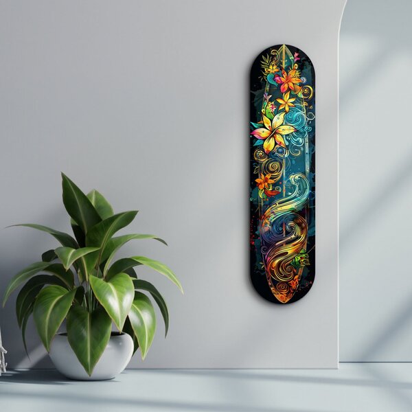 Hawaiian edzett üvegkép, 20 x 80 cm
