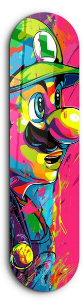 Luigi rajongói edzett üvegkép, 20 x 80 cm