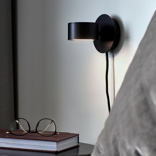 Fali Lámpa Nordlux, Clyde, dimmable, Fekete, Nappali, Fém, Modern