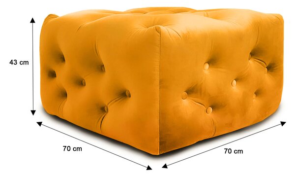 Wilsondo GORM puff 70x70 - narancssárga