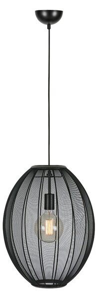 Függőlámpa Markslöjd, Florence, dimmable, Fekete, Nappali, Szövet / Textília, Skandináv