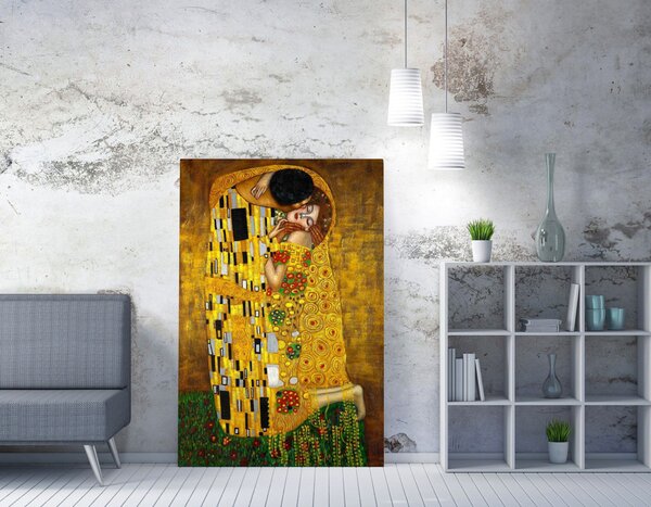 WY94 Gustav Klimt A csók vászonkép, 70 x 100 cm