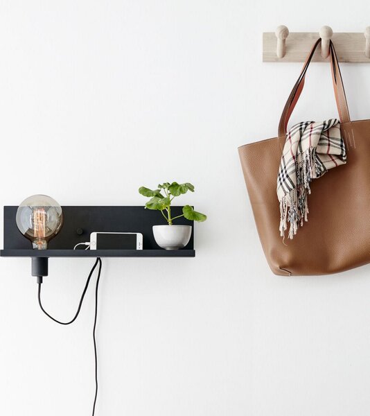 Fali Lámpa Markslöjd, Multi USB, dimmable, Fekete, Nappali, Fém, Modern