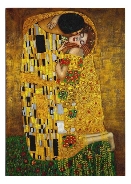 WY94 Gustav Klimt A csók vászonkép, 70 x 100 cm