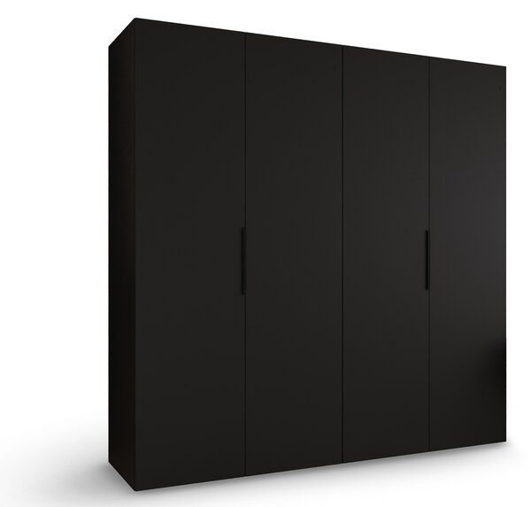 MARBELLA 1 gardróbszekrény 200x202x52 - fekete