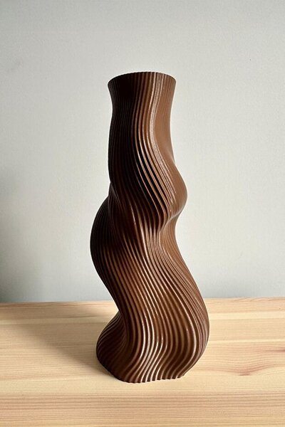 Decorative Wave bioplasztik váza, 23 cm