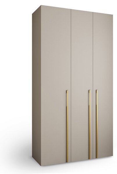 COMO 3 ruhásszekrény 130x246x50 - kasmír