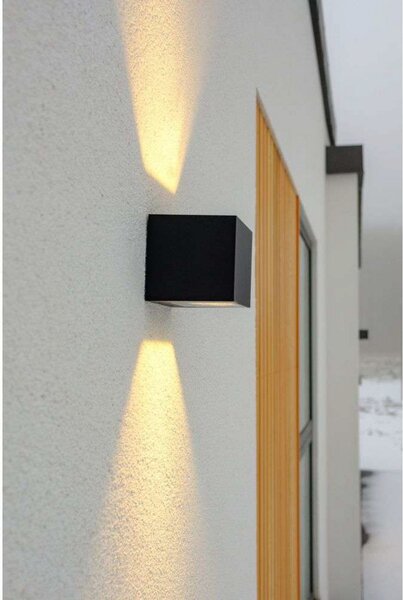 Kültéri Lámpa ANTIDARK, dimmable, Fekete, Terasz, Alumínium