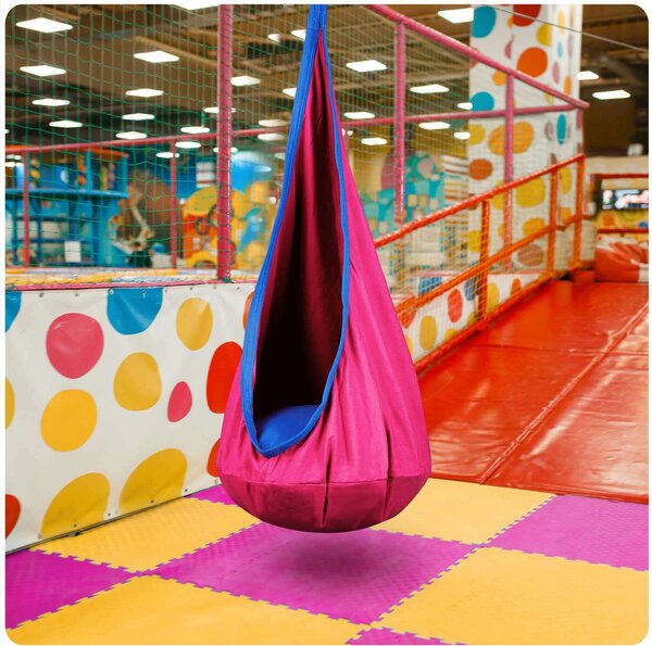 NeoSport egyszemélyes Csepphinta, párnás, 140x55 cm, 80 kg - Rózsaszín