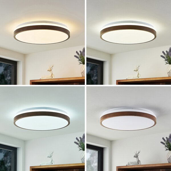 Mennyezeti Lámpa Lindby, Hudsona, dimmable, Fa, Nappali, Fa, Modern
