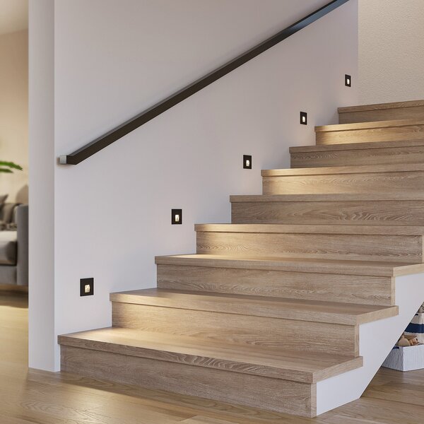 Spotlámpa Arcchio, Vexi, dimmable, Fekete, Nappali, Alumínium, Modern
