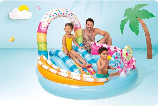 Intex 170x168x122cm Candy felfújható Medence (57144NP) - kék