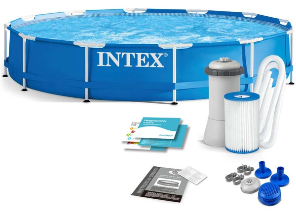 Intex Frame Pool fémvázas Medence vízszűrővel 366x76cm (28212GN)