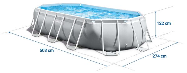 Intex Prism Frame 503x274x122cm Prémium Fémvázas medence szett (26796NP)