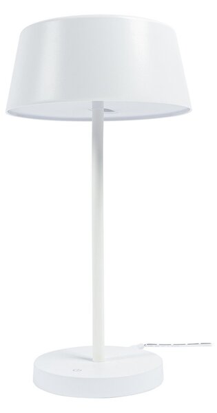 Asztali lámpa Lindby, Milica, dimmable, Fehér, Nappali, Fém, Skandináv