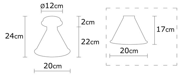 Berceste N-679 réz fém függőlámpa, Ø20 cm