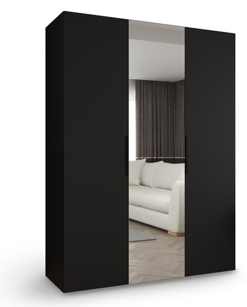 MARBELLA 2 ruhásszekrény 150x202x52 - fekete