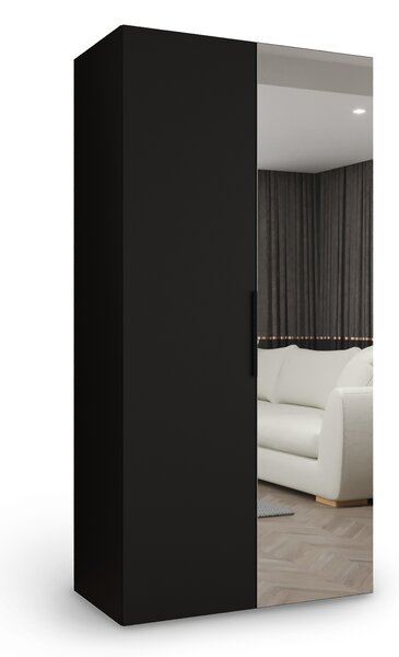 MARBELLA 2 ruhásszekrény 100x202x52 - fekete