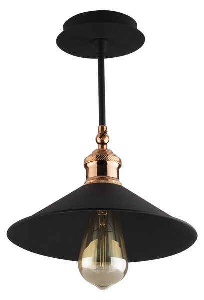 Berceste N-657 fekete fém függőlámpa, Ø24 cm