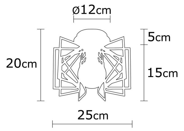 Nemrut N-950 fekete fém függőlámpa, Ø26 cm