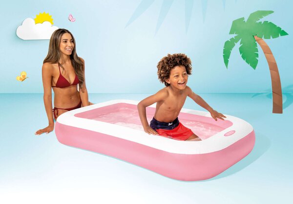 Intex 166x100x25cm felfújható Medence (58423NP) - rózsaszín