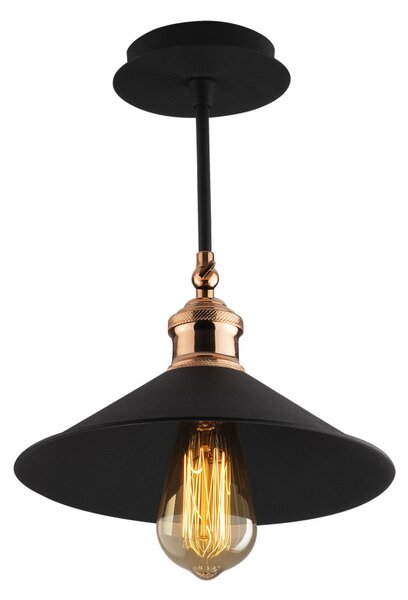 Berceste N-657 fekete fém függőlámpa, Ø24 cm