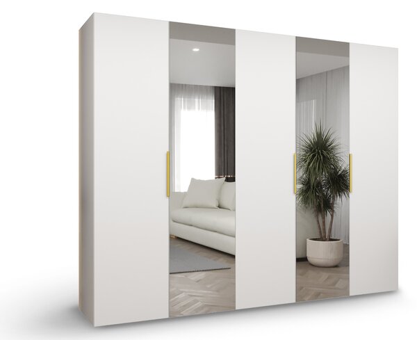 MARBELLA 2 ruhásszekrény 250x202x52 - fehér