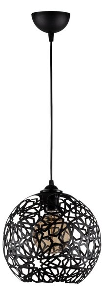 Fellini MR 785 fekete vas függőlámpa, Ø25 cm