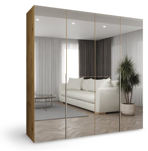 ALICANTE 3 ruhásszekrény 200x202x52 - artisan tölgy