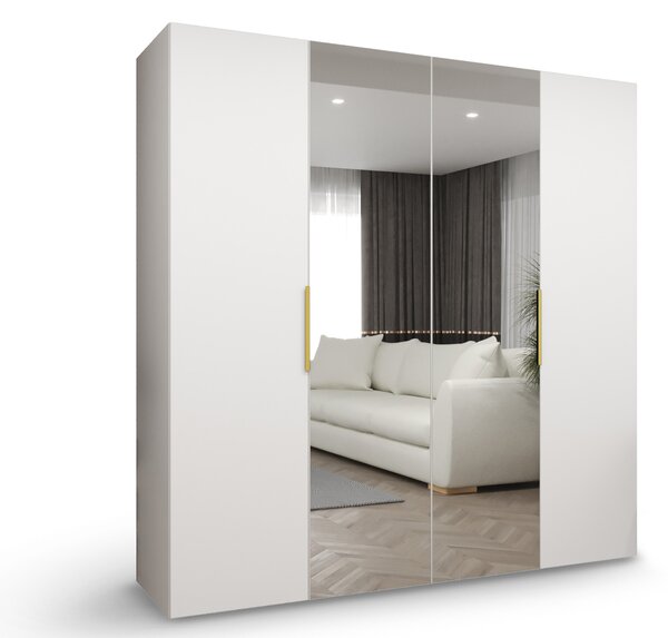 MARBELLA 2 ruhásszekrény 200x202x52 - fehér