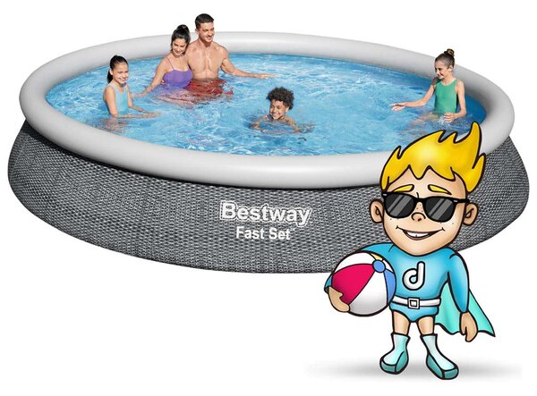 Bestway Syros puhafalú medence szett 457 x 84 cm
